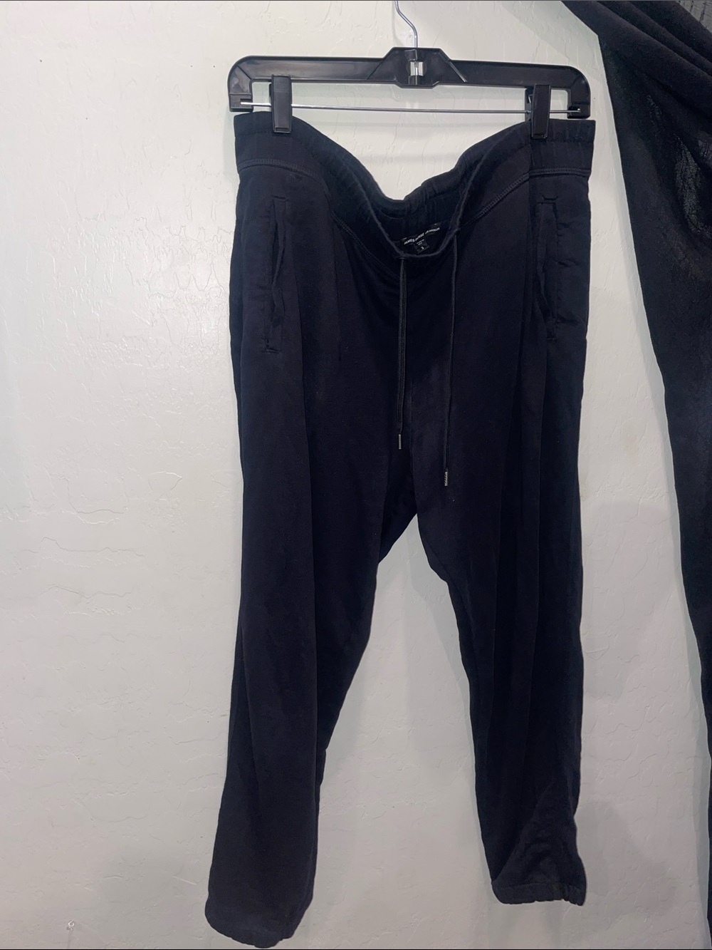 James Perse Black Cotton Jogger Sweatpants‎ Womens Size 3 // Large